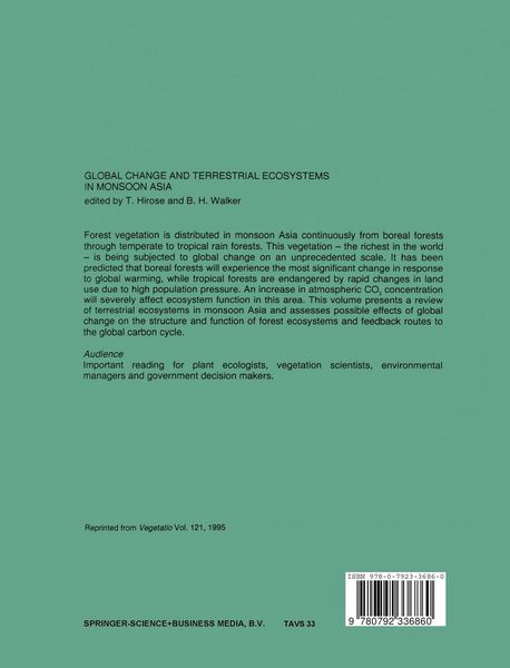 Produktbild: Global Change and Terrestrial Ecosystems in Monsoon Asia