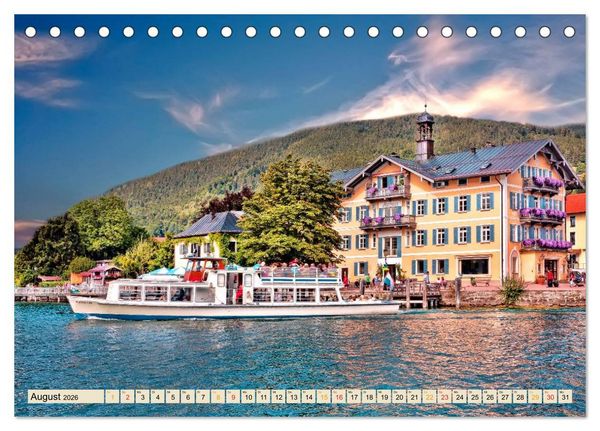Produktbild: Deutsche Alpen, eine Reise von Lindau am Bodensee bis Berchtesgaden (Tischkalender 2026 DIN A5 quer), CALVENDO Monatskalender
