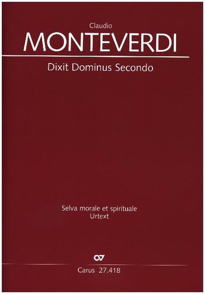 Produktbild: Dixit Dominus, Partitur. Band 2