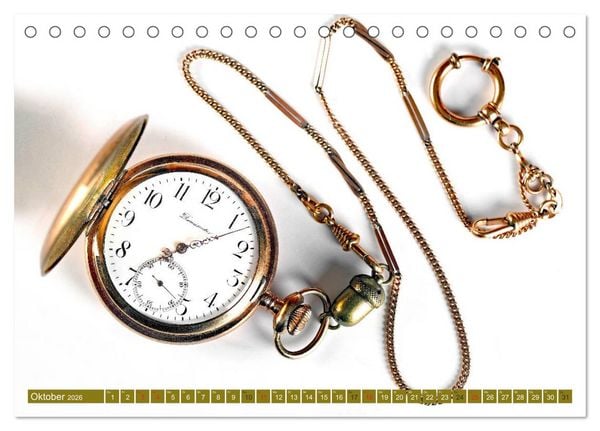 Produktbild: Taschenuhren (Tischkalender 2026 DIN A5 quer), CALVENDO Monatskalender