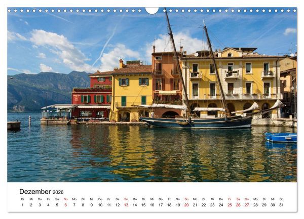 Produktbild: Gardasee - Die sch&ouml;nsten Momente am Gardasee (Wandkalender 2026 DIN A3 quer), CALVENDO Monatskalender