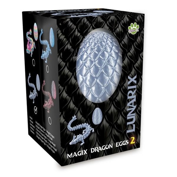 Produktbild: MagiX Dragon Eggs Serie 2, 4er Mix Display ( Lunarix, Azulith, Spectrath & Jadryx )