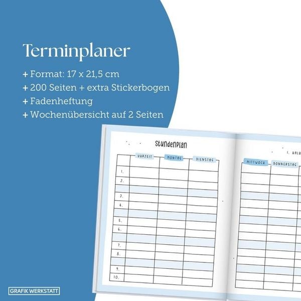 Produktbild: Sch&uuml;lerkalender 2026 / 2027 Good Vibes Only