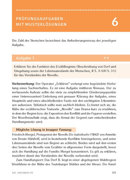 Die Judenbuche von Annette von Droste-Hülshoff - Textanalyse und Interpretation