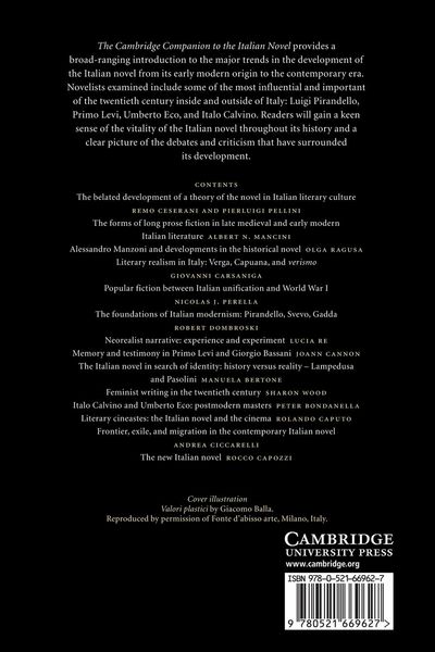 Produktbild: The Cambridge Companion to the Italian Novel