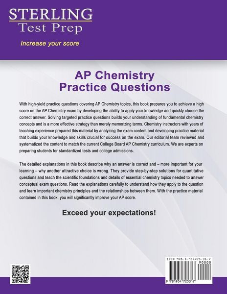 Produktbild: Sterling Test Prep AP Chemistry Practice Questions