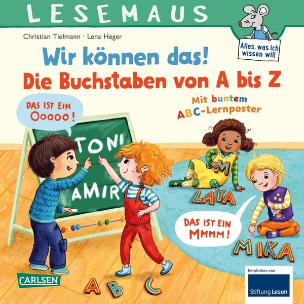 LESEMAUS 125: Wir können das! Die Buchstaben von A bis Z, Taschenbuch von Christian Tielmann, Carlsen, 978-3-551-08026-4