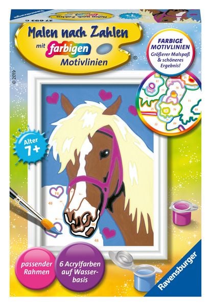 Produktbild: CreArt, Malen nach Zahlen Kinder - Liebes Pferd