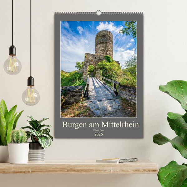 Produktbild: Burgen am Mittelrhein (Wandkalender 2026 DIN A2 hoch), CALVENDO Monatskalender
