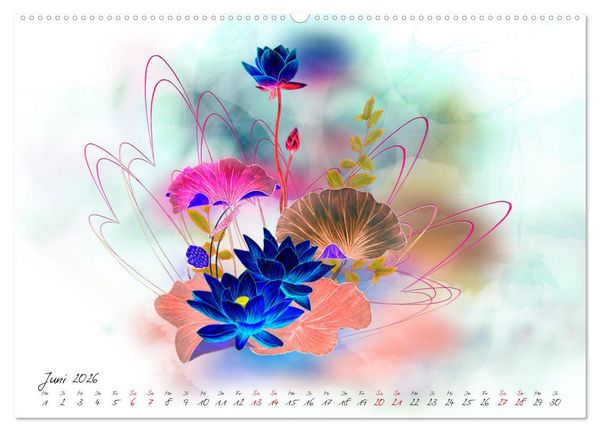 Produktbild: Zauberhaftes Ikebana (Wandkalender 2026 DIN A2 quer), CALVENDO Monatskalender
