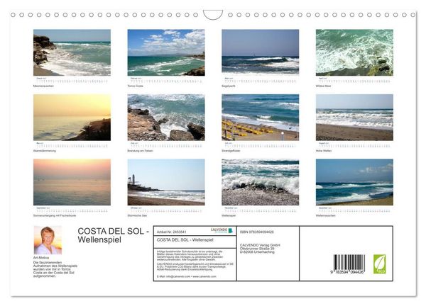 Produktbild: COSTA DEL SOL - Wellenspiel (Wandkalender 2027 DIN A3 quer), CALVENDO Monatskalender