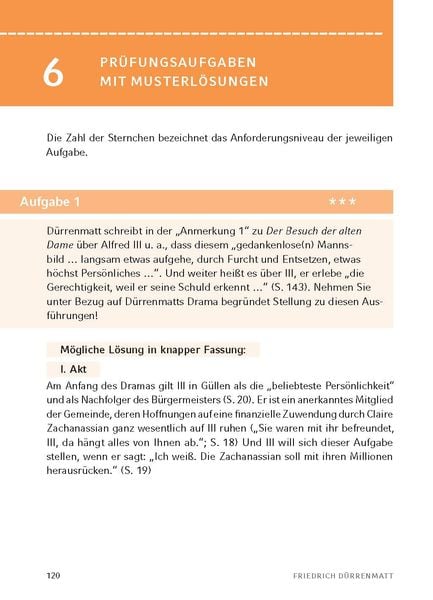Produktbild: Der Besuch der alten Dame - Textanalyse und Interpretation