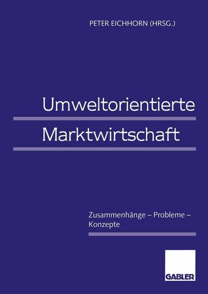 Produktbild: Umweltorientierte Marktwirtschaft