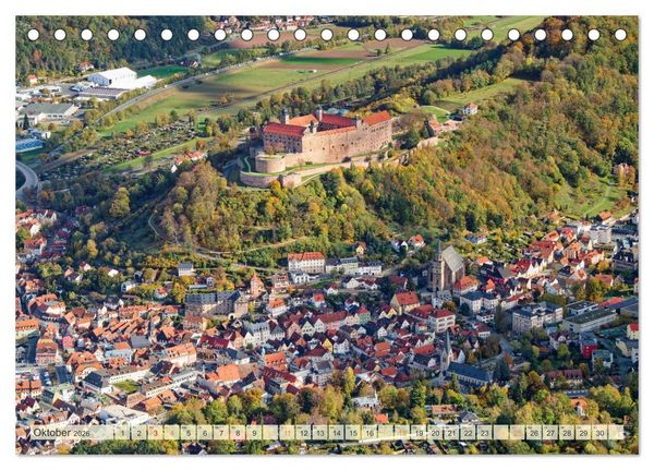 Produktbild: Oberfranken aus der Vogelperspektive (Tischkalender 2026 DIN A5 quer), CALVENDO Monatskalender