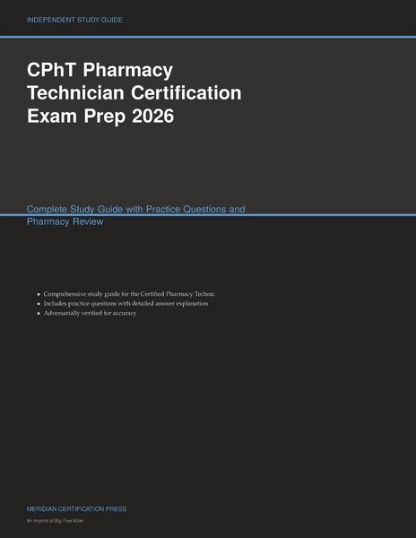 Produktbild: CPhT Pharmacy Technician Certification Exam Prep 2026