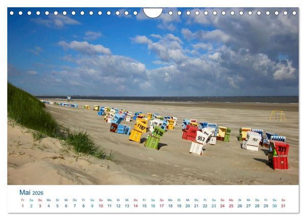 Produktbild: Langeoog 2026. Impressionen zwischen Hafen und Ostende (Wandkalender 2026 DIN A4 quer), CALVENDO Monatskalender