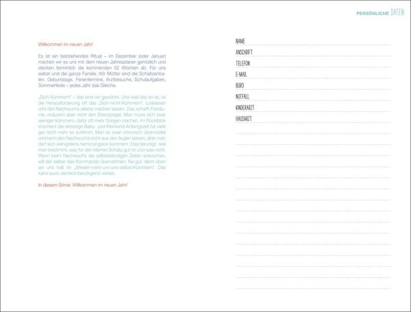 Produktbild: Mama AG Familienplaner Buch A5 2026