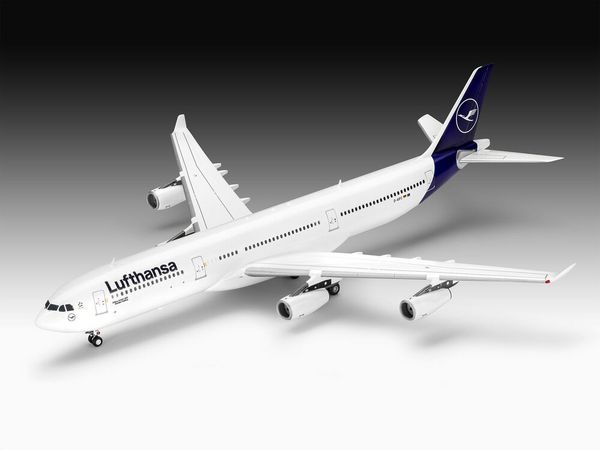 Produktbild: Revell 03803 A340-300 Lufthansa New Livery Flugmodell Bausatz 1:144