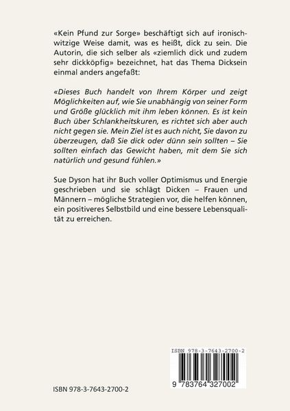 Produktbild: Kein Pfund zur Sorge