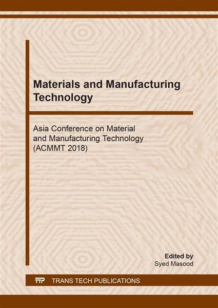 Produktbild: Materials and Manufacturing Technology