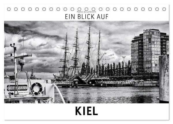 Produktbild: Ein Blick auf Kiel (Tischkalender 2027 DIN A5 quer), CALVENDO Monatskalender