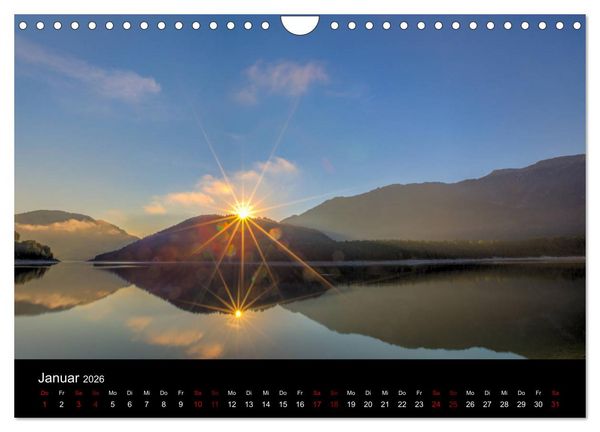 Produktbild: Licht &uuml;ber Alpenlandschaften (Wandkalender 2026 DIN A4 quer), CALVENDO Monatskalender