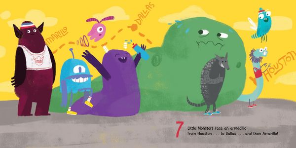 Produktbild: 10 Little Monsters Visit Texas