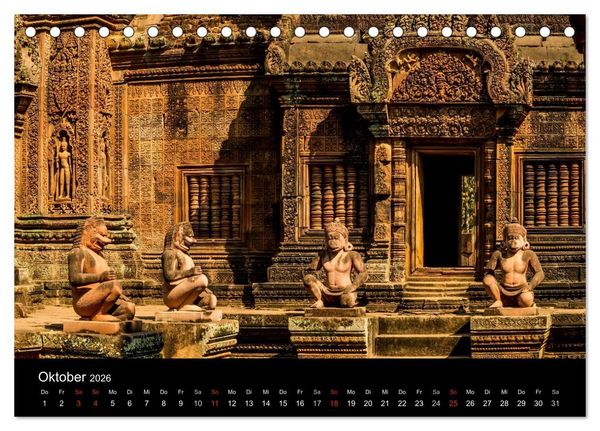 Produktbild: Kambodscha: das K&ouml;nigreich der Wunder (Tischkalender 2026 DIN A5 quer), CALVENDO Monatskalender