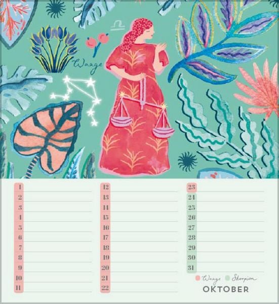 Produktbild: Geburtstagskalender Sternzeichen