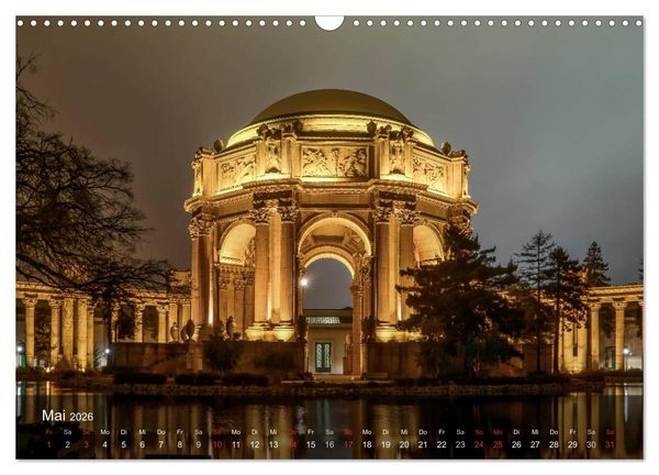 Produktbild: San Francisco Impressionen Tag und Nacht (Wandkalender 2026 DIN A3 quer), CALVENDO Monatskalender