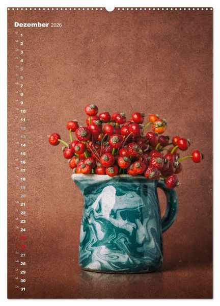 Produktbild: Blumenschmuck in Bunzlau Keramik (Wandkalender 2026 DIN A2 hoch), CALVENDO Monatskalender