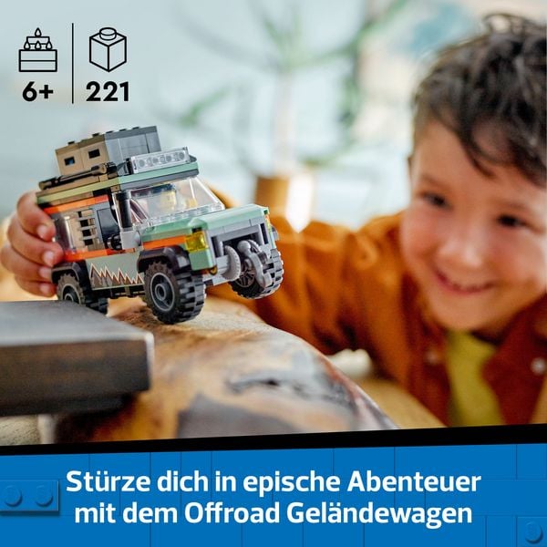Produktbild: LEGO City Offroad Gel&auml;ndewagen - Bauspielzeug Set f&uuml;r Kinder 60447