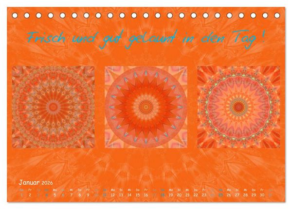 Produktbild: Mandala Trilogien (Tischkalender 2026 DIN A5 quer), CALVENDO Monatskalender