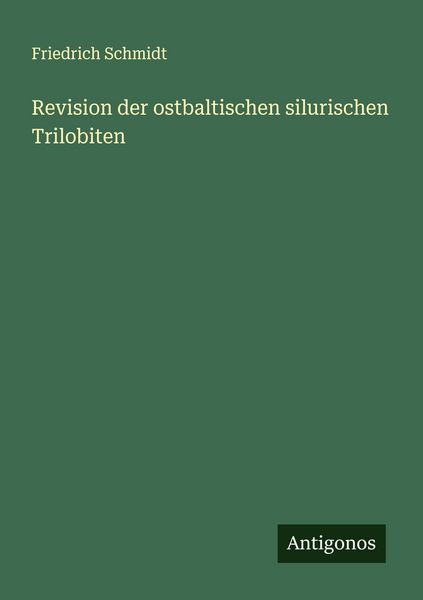 Produktbild: Revision der ostbaltischen silurischen Trilobiten