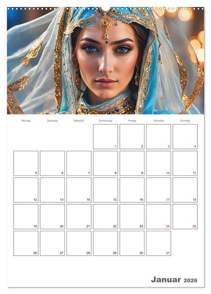Produktbild: Frauen des Sultans (Wandkalender 2026 DIN A2 hoch), CALVENDO Monatskalender