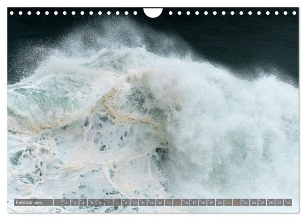 Produktbild: OCEAN POWER - Die Riesenwellen von Nazar&eacute; (Wandkalender 2026 DIN A4 quer), CALVENDO Monatskalender