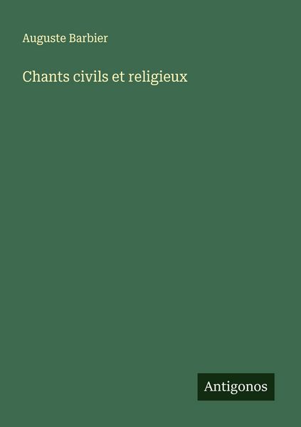 Produktbild: Chants civils et religieux