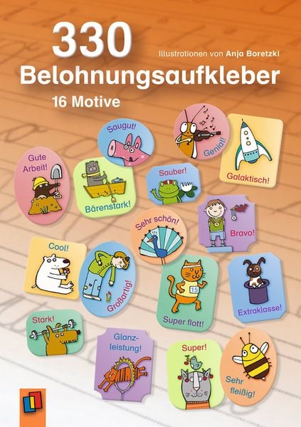 Produktbild: 330 Belohnungsaufkleber - 16 Motive