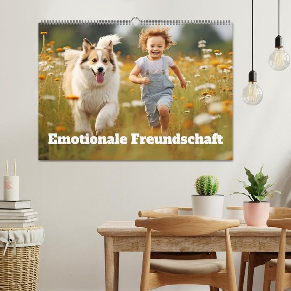 'Emotionale Freundschaft (Wandkalender 2025 DIN A2 quer), CALVENDO