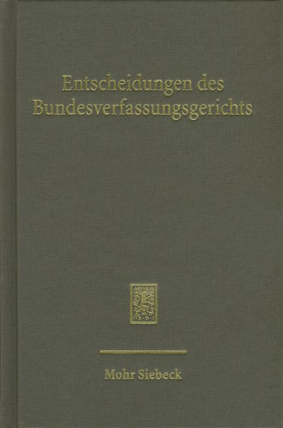 Produktbild: Entscheidungen des Bundesverfassungsgerichts (BVerfGE)