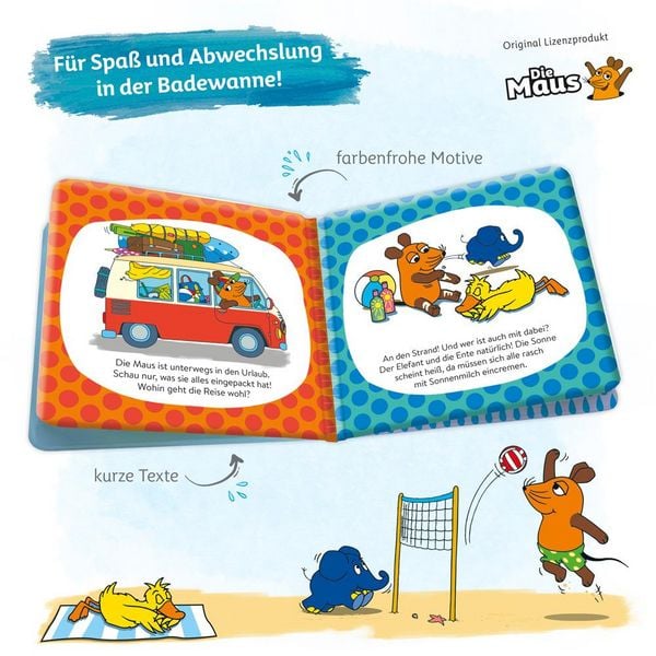 Produktbild: Tr&ouml;tsch Die Maus Badebuch