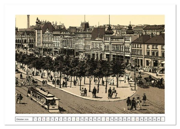 Produktbild: Hamburg: Die Hafenstadt auf historischen Stichen (Wandkalender 2026 DIN A2 quer), CALVENDO Monatskalender