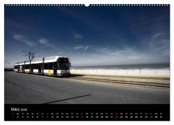 Produktbild: Kusttram Belgien (Wandkalender 2026 DIN A2 quer), CALVENDO Monatskalender