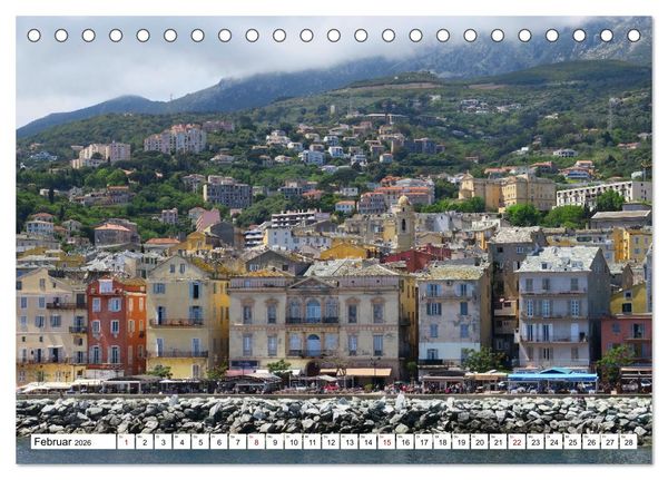 Produktbild: Urlaub Freiheit Korsika - fabelhafte Eindr&uuml;cke der Mittelmeerinsel (Tischkalender 2026 DIN A5 quer), CALVENDO Monatskalender