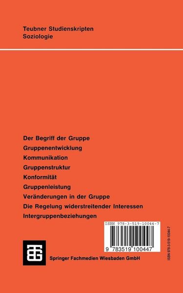 Produktbild: Kleingruppenforschung