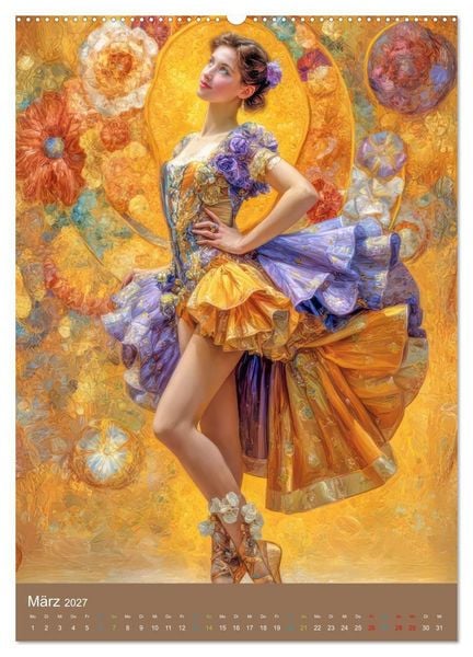 Produktbild: Frauen in Kost&uuml;men - Sinnliche Sch&ouml;nheit des Art Nouveau (Wandkalender 2027 DIN A2 hoch), CALVENDO Monatskalender