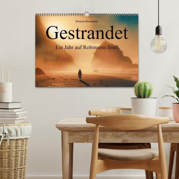 Produktbild: Gestrandet - Ein Jahr auf Robinsons Insel (Wandkalender 2026 DIN A3 quer), CALVENDO Monatskalender