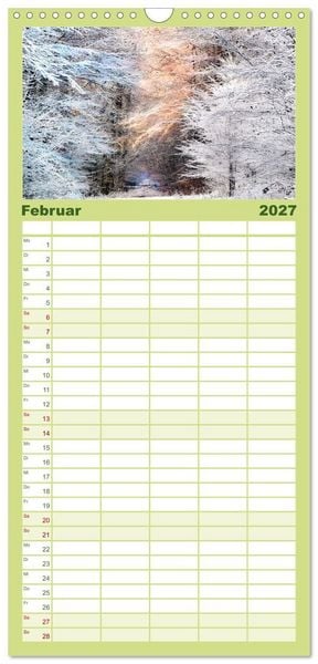 Produktbild: Familienplaner 2027 - Dreieich Natur Pur mit 5 Spalten (Wandkalender, 21 x 45 cm) CALVENDO