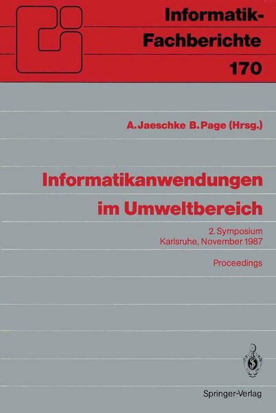 Produktbild: Informatikanwendungen im Umweltbereich
