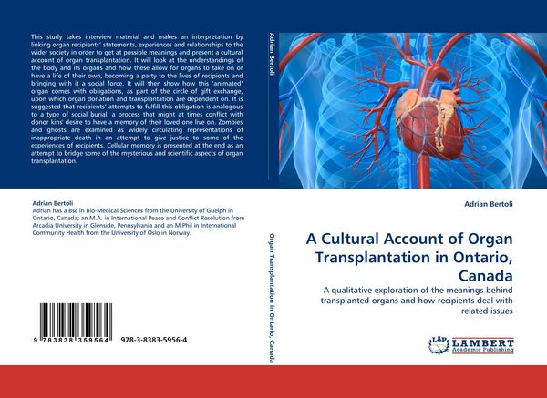 Produktbild: A Cultural Account of Organ Transplantation in Ontario, Canada